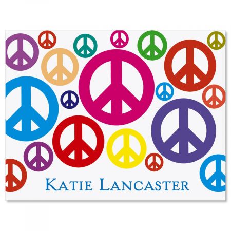 Peace Signs Custom Note Cards