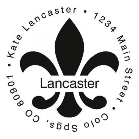 Fleur De Lis-Round Stamp