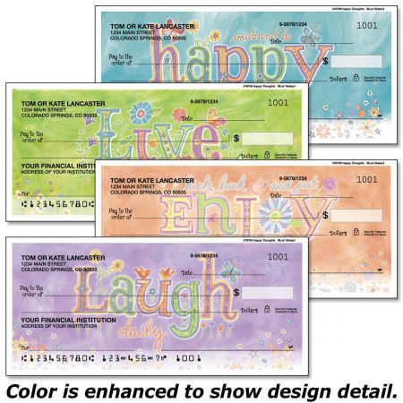 Happy Thoughts Personal Checks