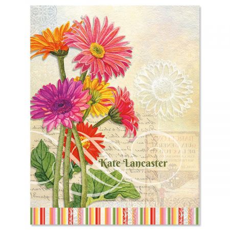 Gerbera Custom Note Cards