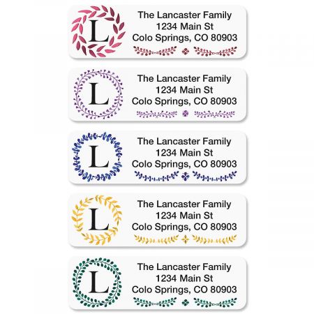 Caesar Rolled Return Address Labels (5 Designs)
