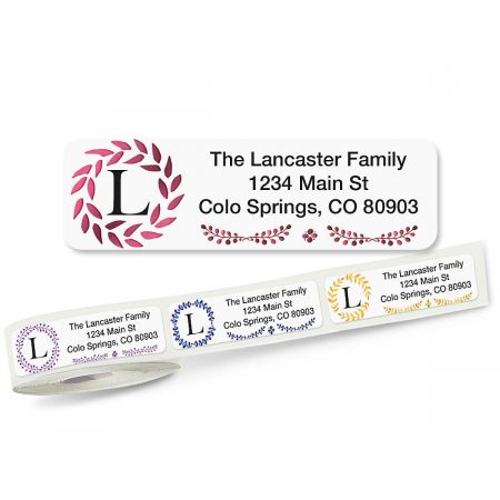 Caesar Rolled Return Address Labels (5 Designs)