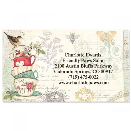 Teacup Business Cards