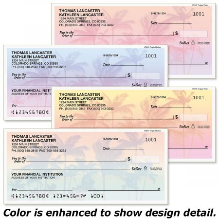 Tropical Palms Personal Checks