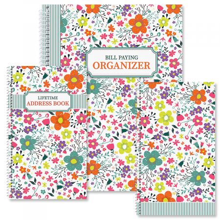 rainbow daisies organizer books colorful images lifetime address books