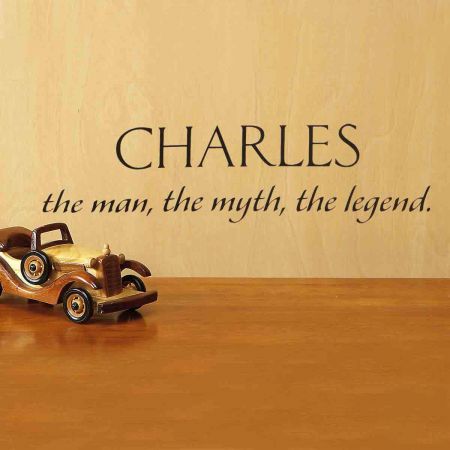 Legend Personalized Vinyl Wall Décor