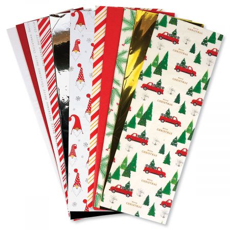 Christmas Greetings Tissue Paper 500x750mm Multi Listing 