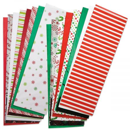 Christmas Prints and Solids Tissue Paper