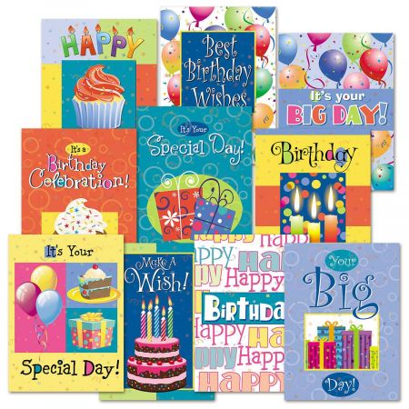 Birthday Fun Greeting Cards Value Pack