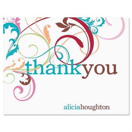 Fantasia Custom Thank You Cards
