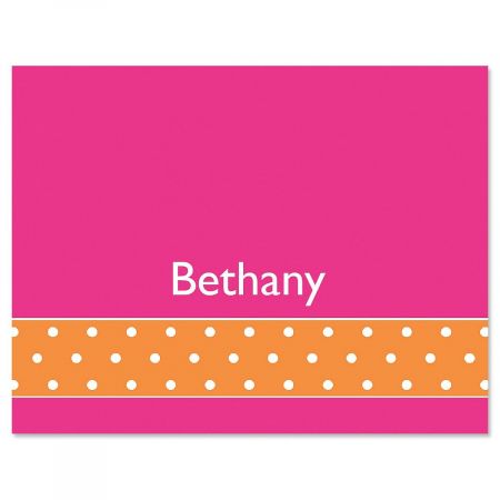 Zesty Dots Custom Note Cards