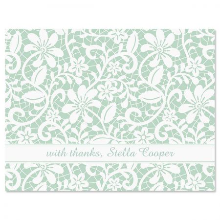 Lace Custom Thank You Cards