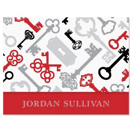 Keyed Up Custom Note Cards