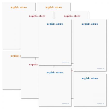 Color Wash Memo Pad Sets