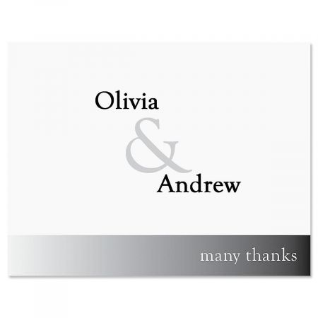 Ampersand Custom Thank You Cards