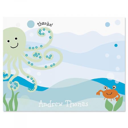 Octopus Custom Thank You Cards