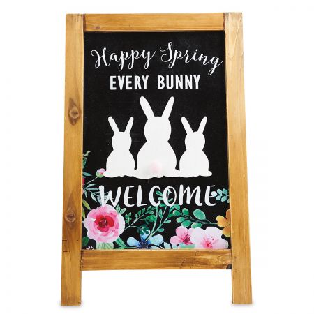 Welcome Bunny Easel Sign | Colorful Images