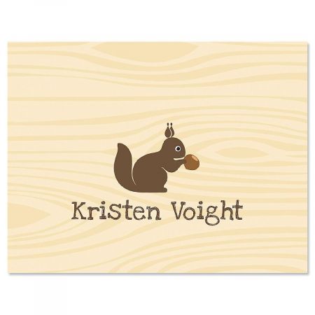 Woodland Squirrel Custom Note Cards