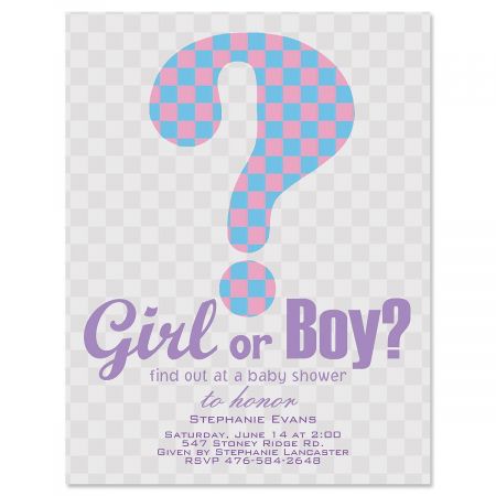 Guess Who Personalized Invitation