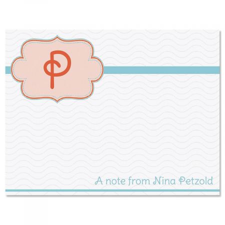 Monogram Detail Note Cards