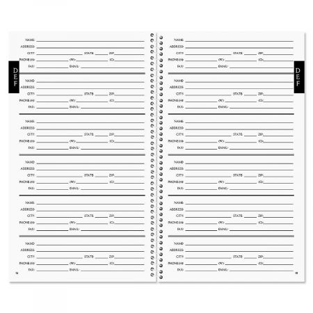 Sheet Music Personalized Lifetime Address Book
