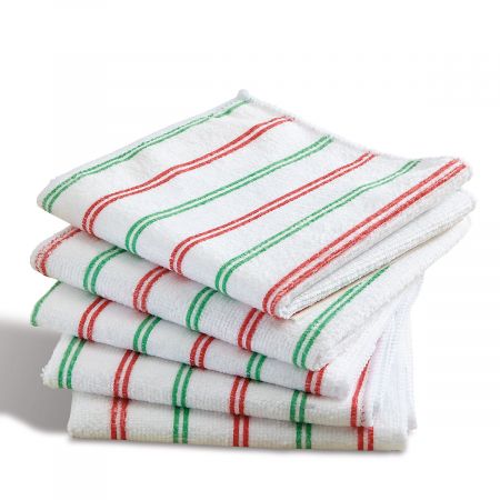 Christmas Stripes Microfiber Cloths