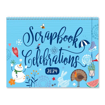 2024 Celebrations Scrapbooking Wall Calendar