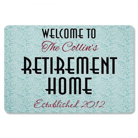 Retirement Home Custom Doormat
