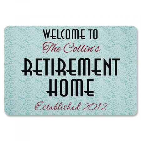 Retirement Home Custom Doormat