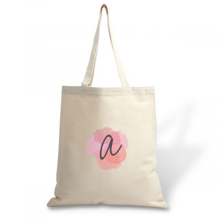 initial canvas bag