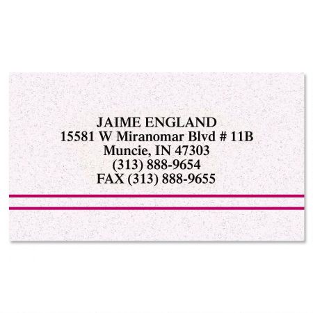 Burgundy Stripe Business Cards