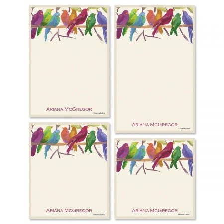 Flocked Together Memo Pad Sets