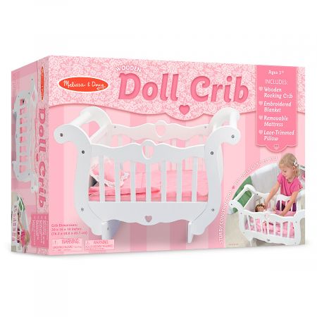wooden baby doll nursery set