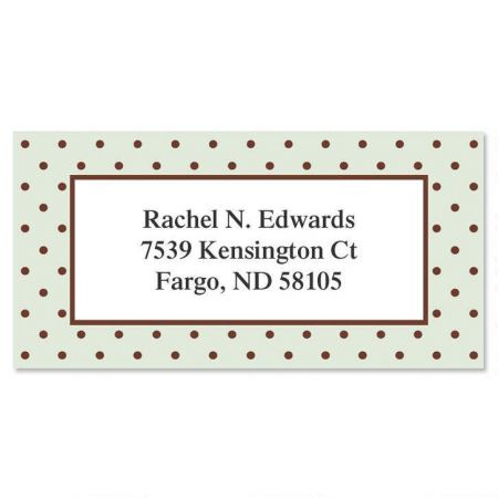 Celadon Border Return Address Labels