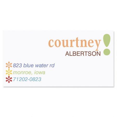 Hopscotch Border Return Address Labels