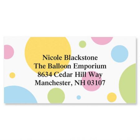 Dotty Border Return Address Labels
