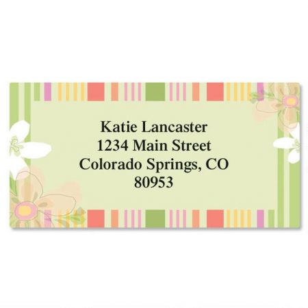 Spring Fever Border Return Address Labels