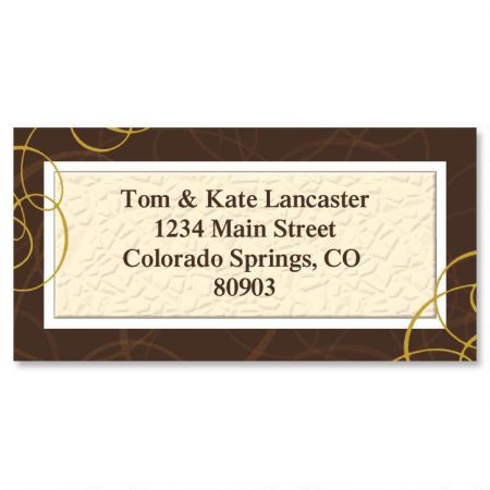 All Natural Border Return Address Labels