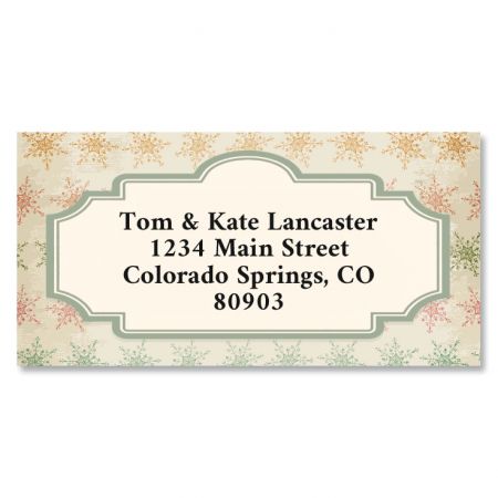 Gentle Christmas Border Return Address Labels