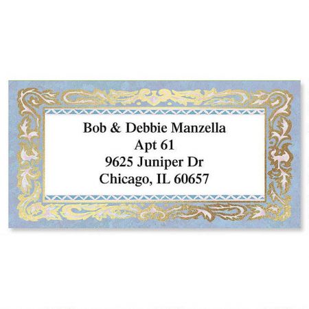 Romance Foil Border Return Address Labels