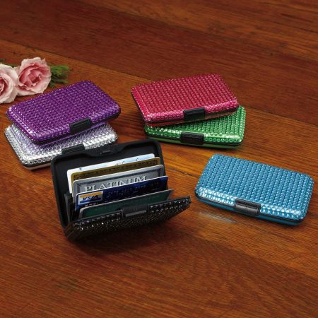 Bling Style ScanSafe Aluminum Alloy Wallet