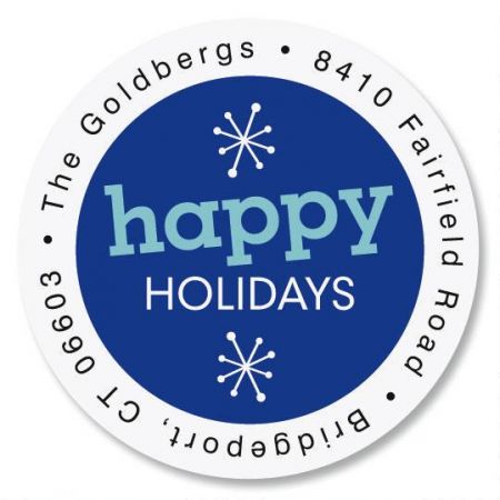 Our Family to Yours Round Return Address Labels