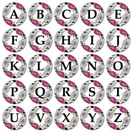 Just One Initial Round Return Address Label