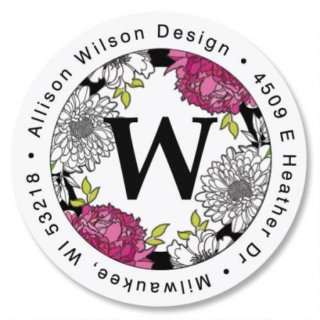 Just One Initial Round Return Address Label