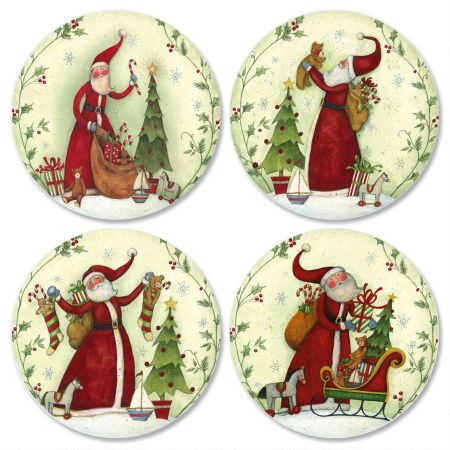 Santas Envelope Seals (4 Designs)