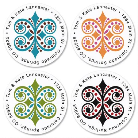Improv Round Return Address Labels