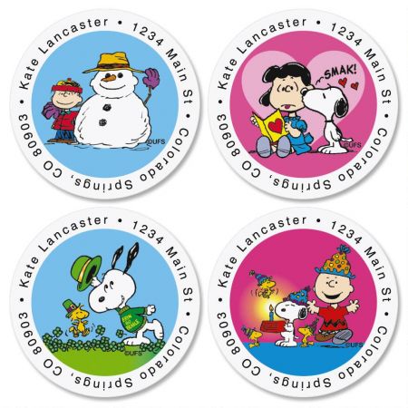PEANUTS® Year-Round Return Address Labels (12 Designs)
