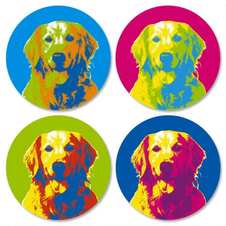 Pop Art Puppies Envelope Seals