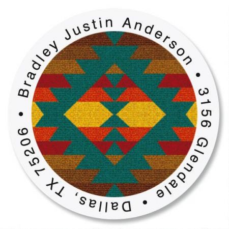 Geronimo Round Return Address Labels