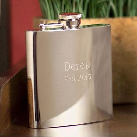 Stainless Steel Personalized Flask